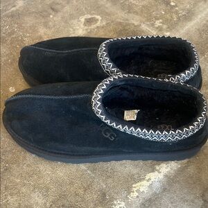 Men’s UGG Black Suede Slippers